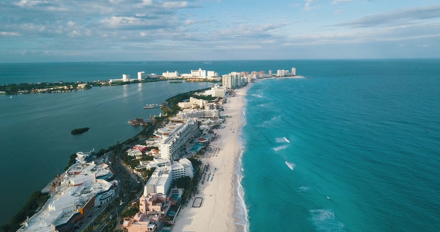 Cancun from above
